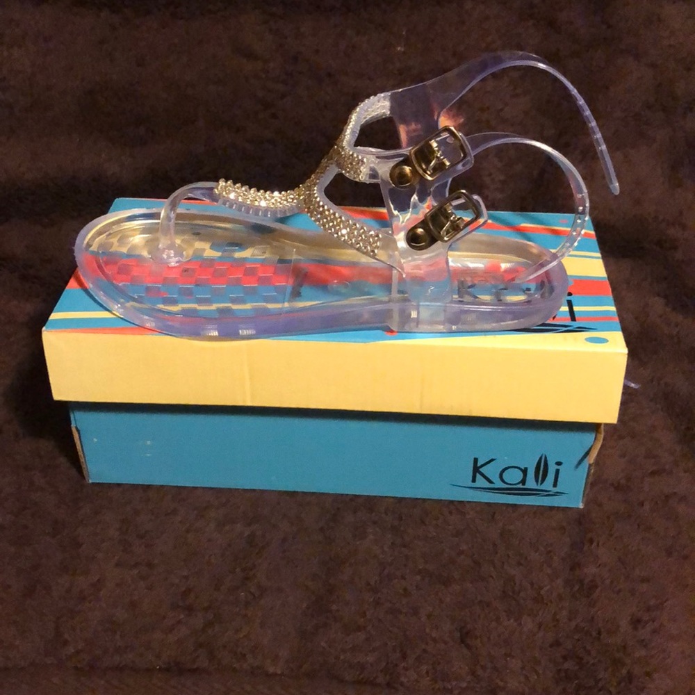 Little girl clear sandal size 1